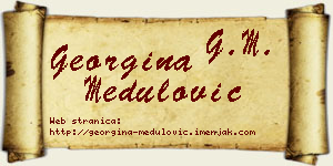 Georgina Medulović vizit kartica
